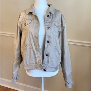 WOOLRICH Casual Button Down Gray Jacket L